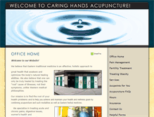 Tablet Screenshot of caringhandsacupuncture.com